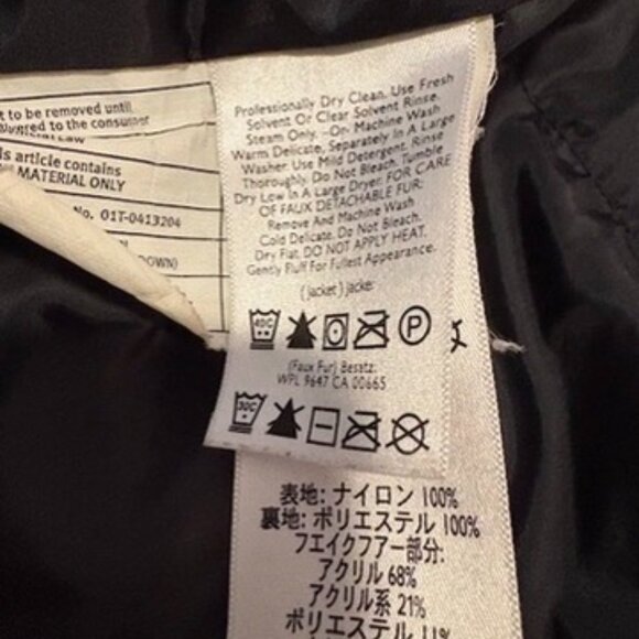 Eddie Bauer Goose Down Jacket Mens XXLarge Beige Mid-length Parka Full zip - Picture 13 of 16